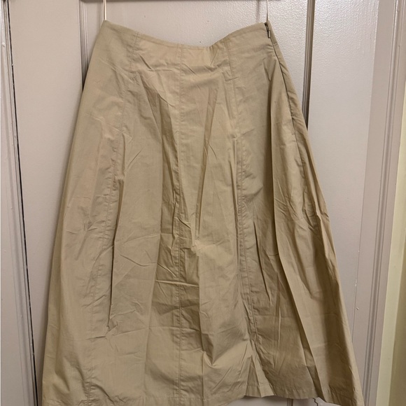 Uniqlo Women's Beige A-Line Midi Skirt - Picture 2 of 4